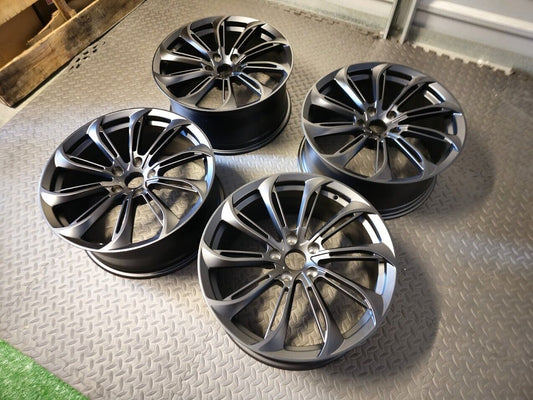 19" 19x8.5 Forged Custom Matte Black wheels for Tesla Model 3 Y