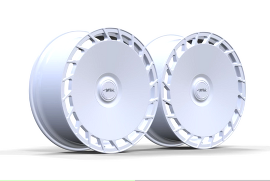 24" 24x10 ALT PL1 Full Forged Gloss White wheels for Tesla Cyber Truck