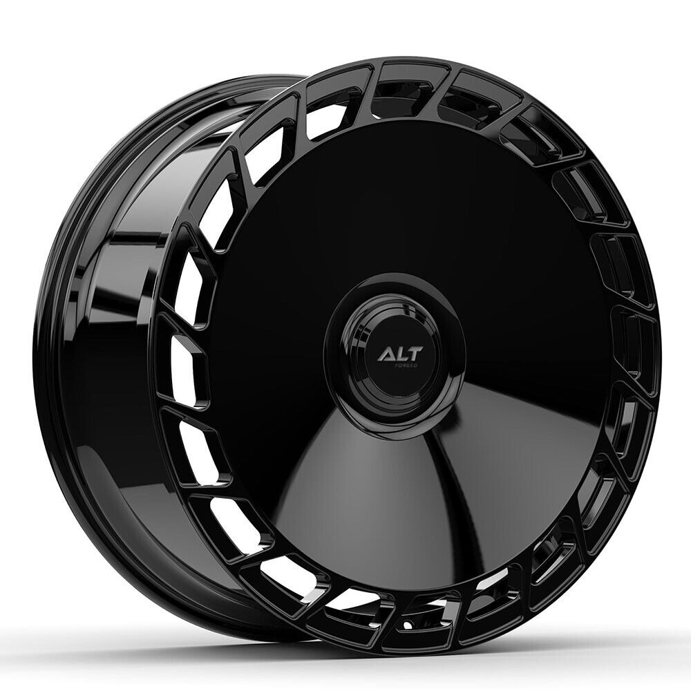 22" 22x10.5 ALT PL1 Forged Gloss Black wheels for Cadillac Escalade