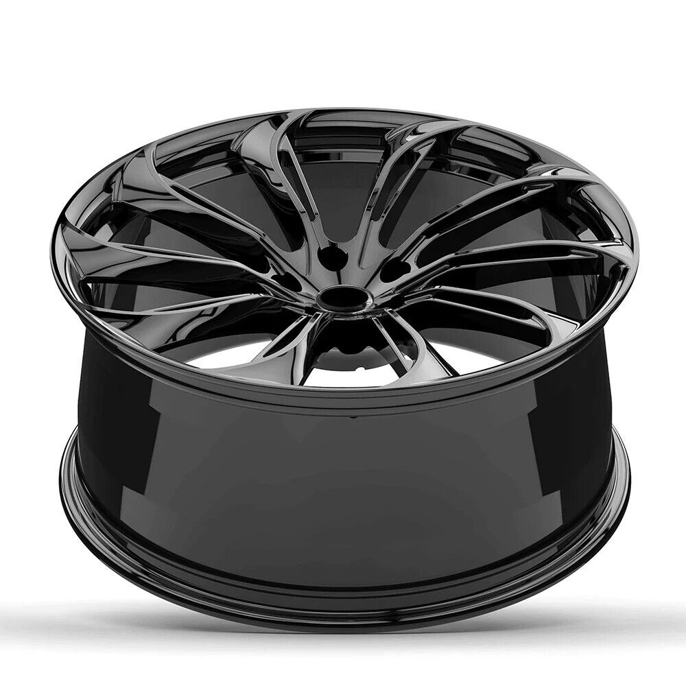 19" 19x8.5 Forged Custom Gloss Black wheels for Tesla Model 3