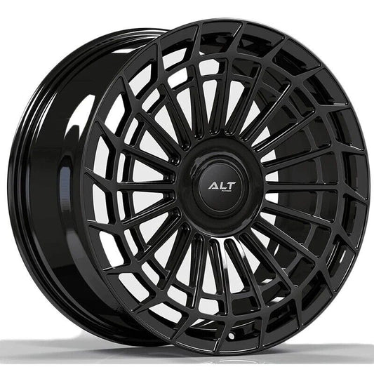 22" 22x10.5 ALT PL15 Forged Gloss Black wheels for Cadillac Escalade