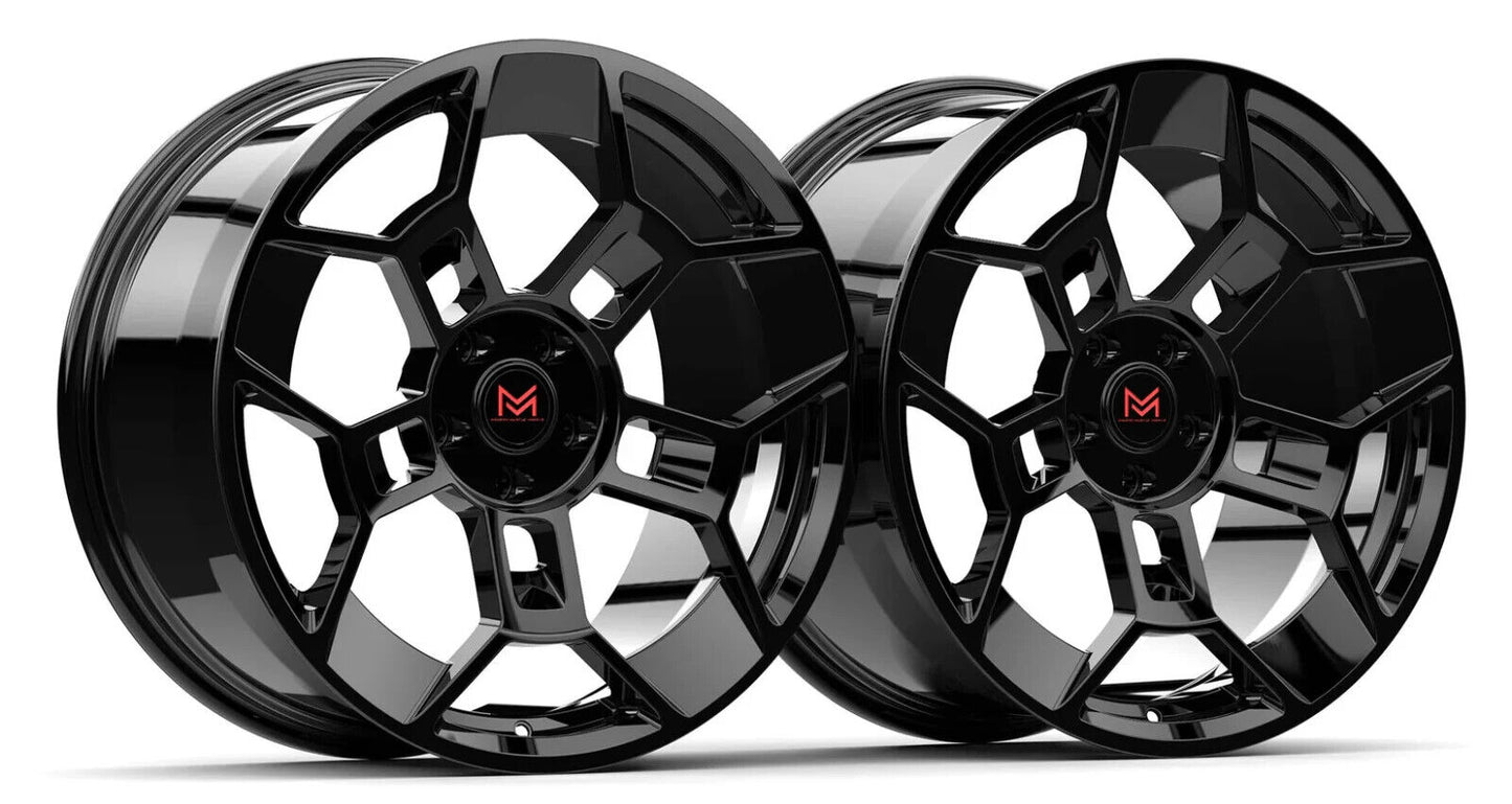 MM RF-M17 Rotary Forged GTD Style wheels 20x10 / 20x11 for Ford Mustang GT, Dark